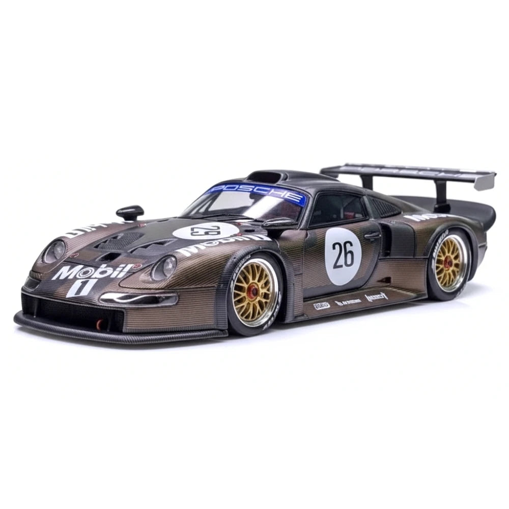 [Make Up] 1:43 Porsche 1996 911 GT1 #26 Test Car Le Mans Model Car Resin / Closed Body