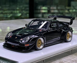 [Make Up] 1:43 Porsche 1998 911 993 GT2 Evo zwart modelauto Hars