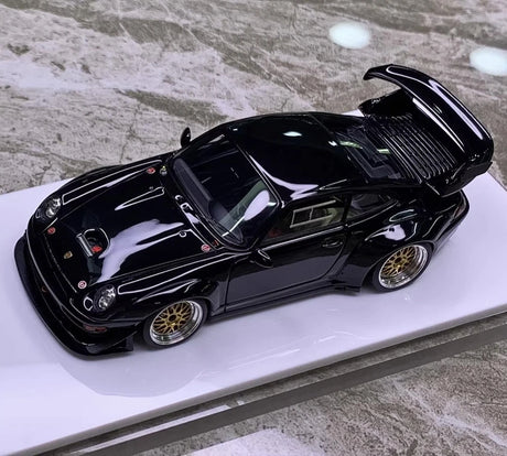 [Make Up] 1:43 Porsche 1998 911 993 GT2 Evo Black Model Car Resin