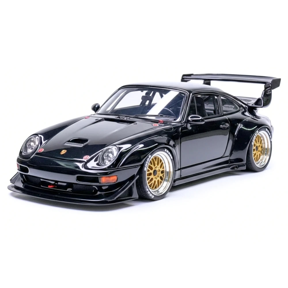 [Make Up] 1:43 Porsche 1998 911 993 GT2 Evo Black Model Car Resin