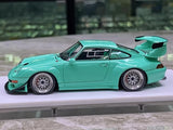 [Make Up] 1:43 Porsche 1998 911 993 GT2 Evo Blue Model Car Resin