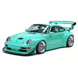 [Make Up] 1:43 Porsche 1998 911 993 GT2 Evo Blue Model Car Resin