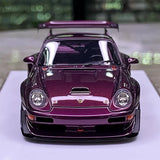 [Make Up] 1:43 Porsche 1998 911 993 GT2 Evo Purple Model Car Resin