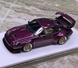 [Make Up] 1:43 Porsche 1998 911 993 GT2 Evo Purple Model Car Resin