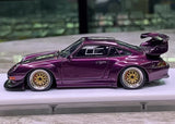 [Make Up] 1:43 Porsche 1998 911 993 GT2 Evo Purple Model Car Resin