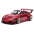 [Make Up] 1:43 Porsche 1998 911 993 GT2 Evo rouge voiture miniature Resin