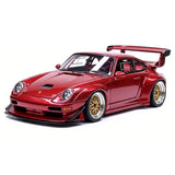 [Make Up] 1:43 Porsche 1998 911 993 GT2 Evo rouge voiture miniature Resin