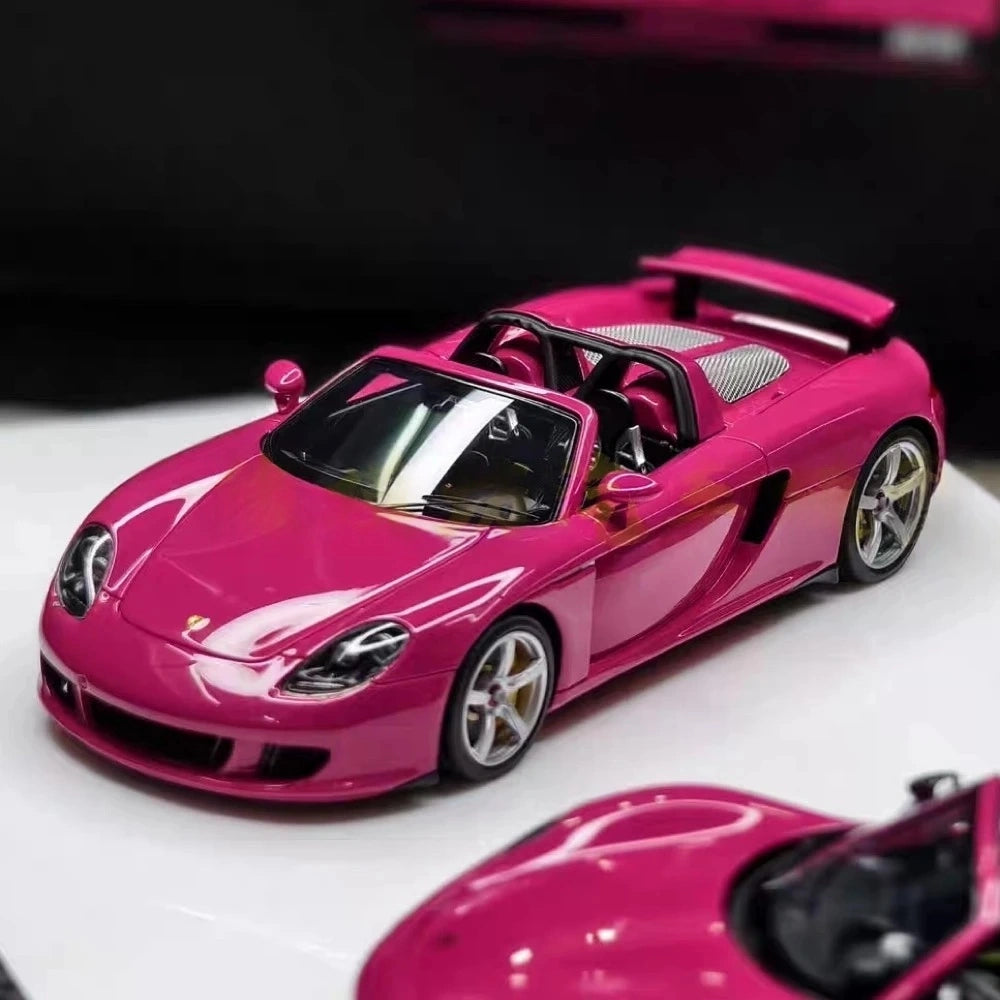 [Make Up] 1:43 Porsche 2003 Carrera GT Pink Model Car Resin