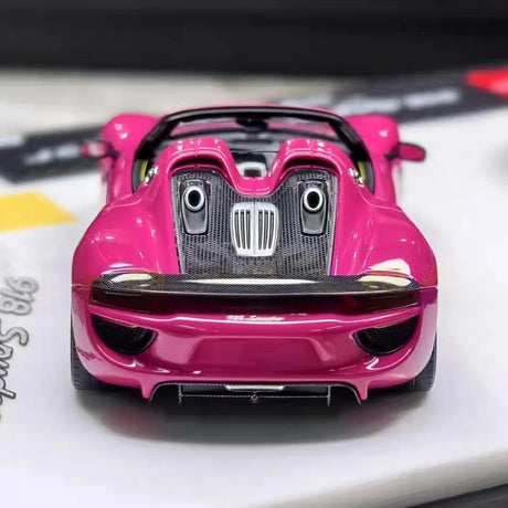 [Make Up] 1:43 Porsche 2003 Carrera GT Pink Model Car Resin
