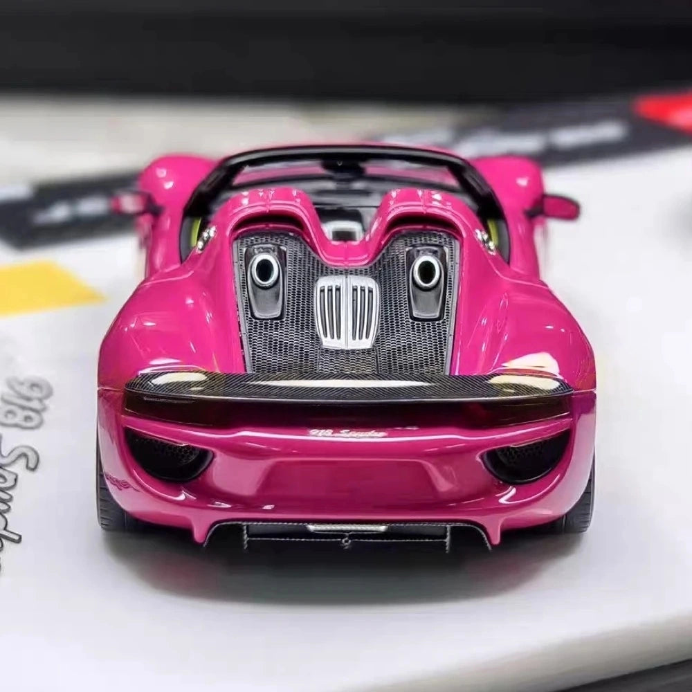 [Make Up] 1:43 Porsche 2003 Carrera GT Pink Model Car Resin