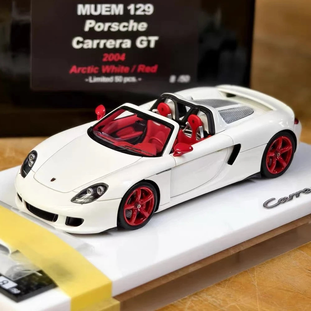 [Make Up] 1:43 Porsche 2004 Carrera GT bianco modellino di auto resina