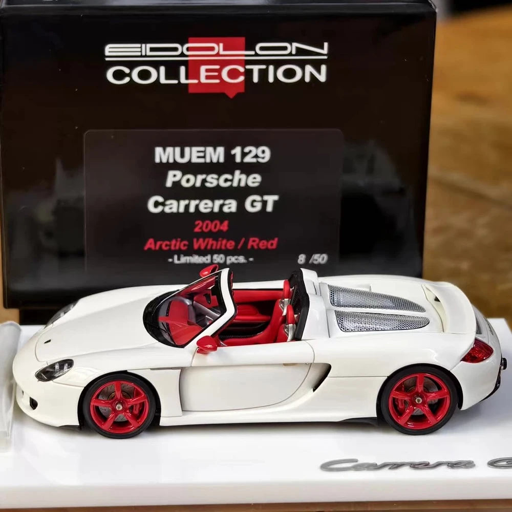 [Make Up] 1:43 Porsche 2004 Carrera GT bianco modellino di auto resina