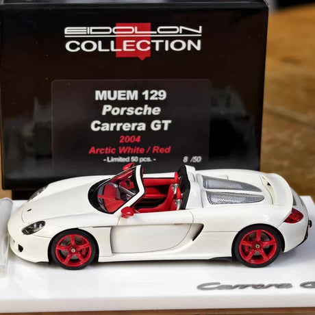 [Make Up] 1:43 Porsche 2004 Carrera GT White Model Car Resin