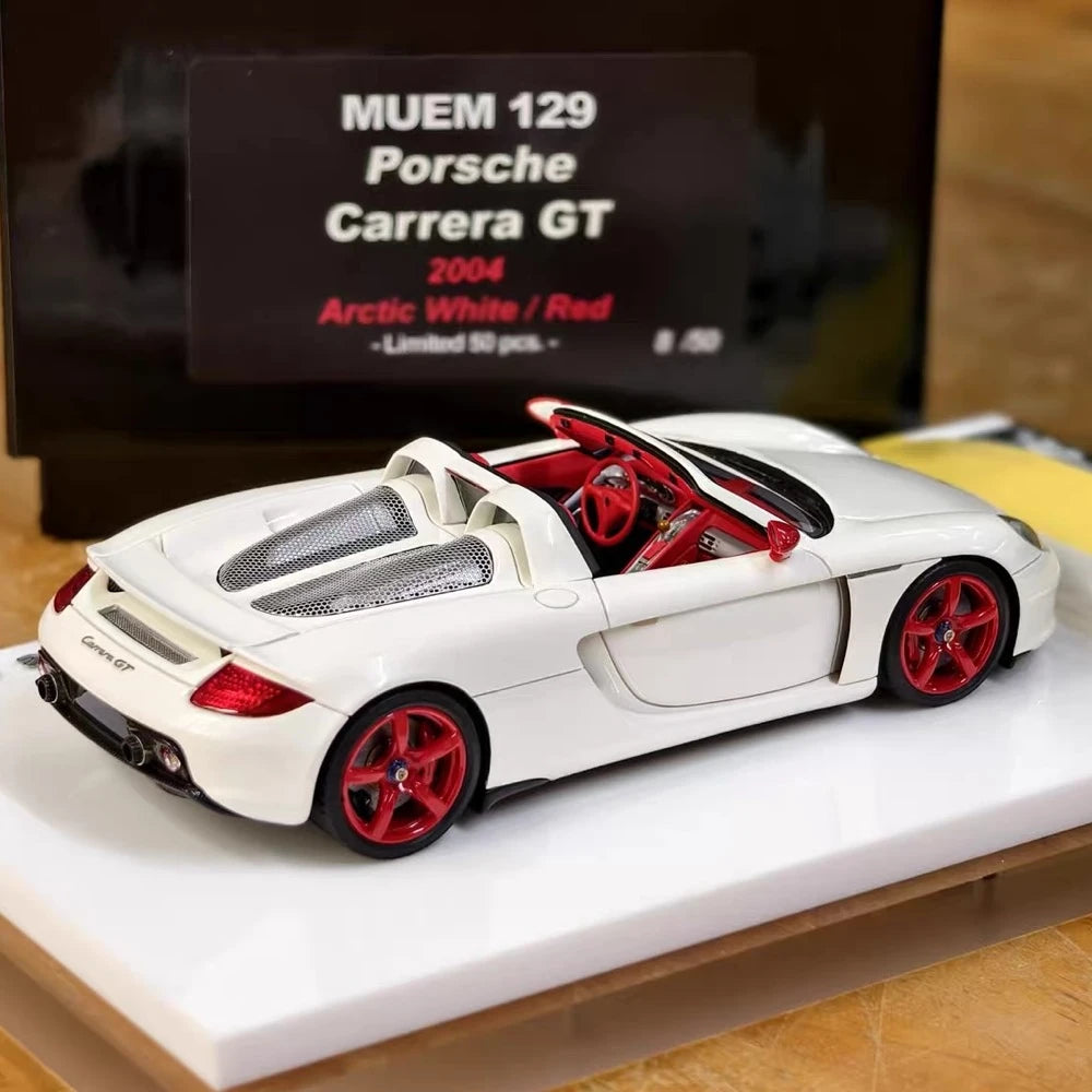 [Make Up] 1:43 Porsche 2004 Carrera GT bianco modellino di auto resina