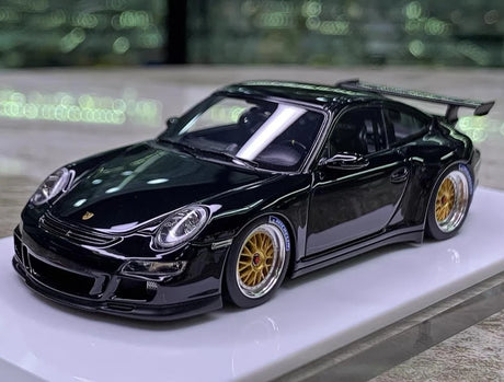 [Make Up] 1:43 Porsche 2007 911 997 GT3 RS Black Model Car Resin