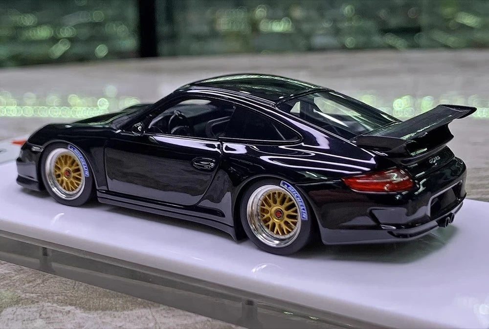 [Make Up] 1:43 Porsche 2007 911 997 GT3 RS Black Model Car Resin