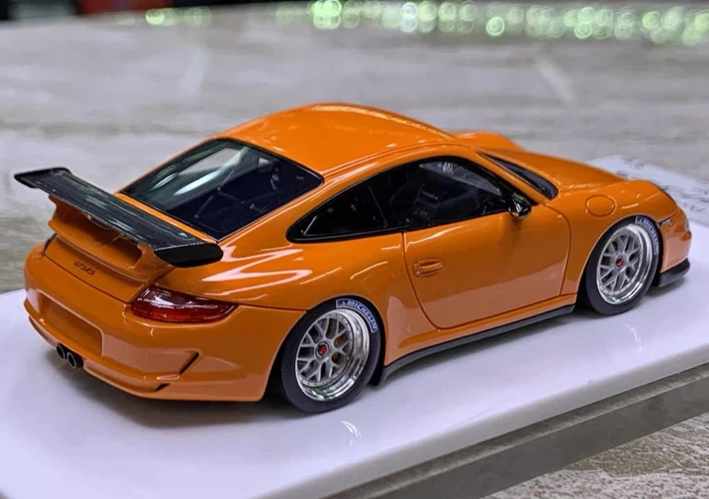 [Make Up] 1:43 Porsche 2007 911 997 GT3 RS Orange Model Car Resin