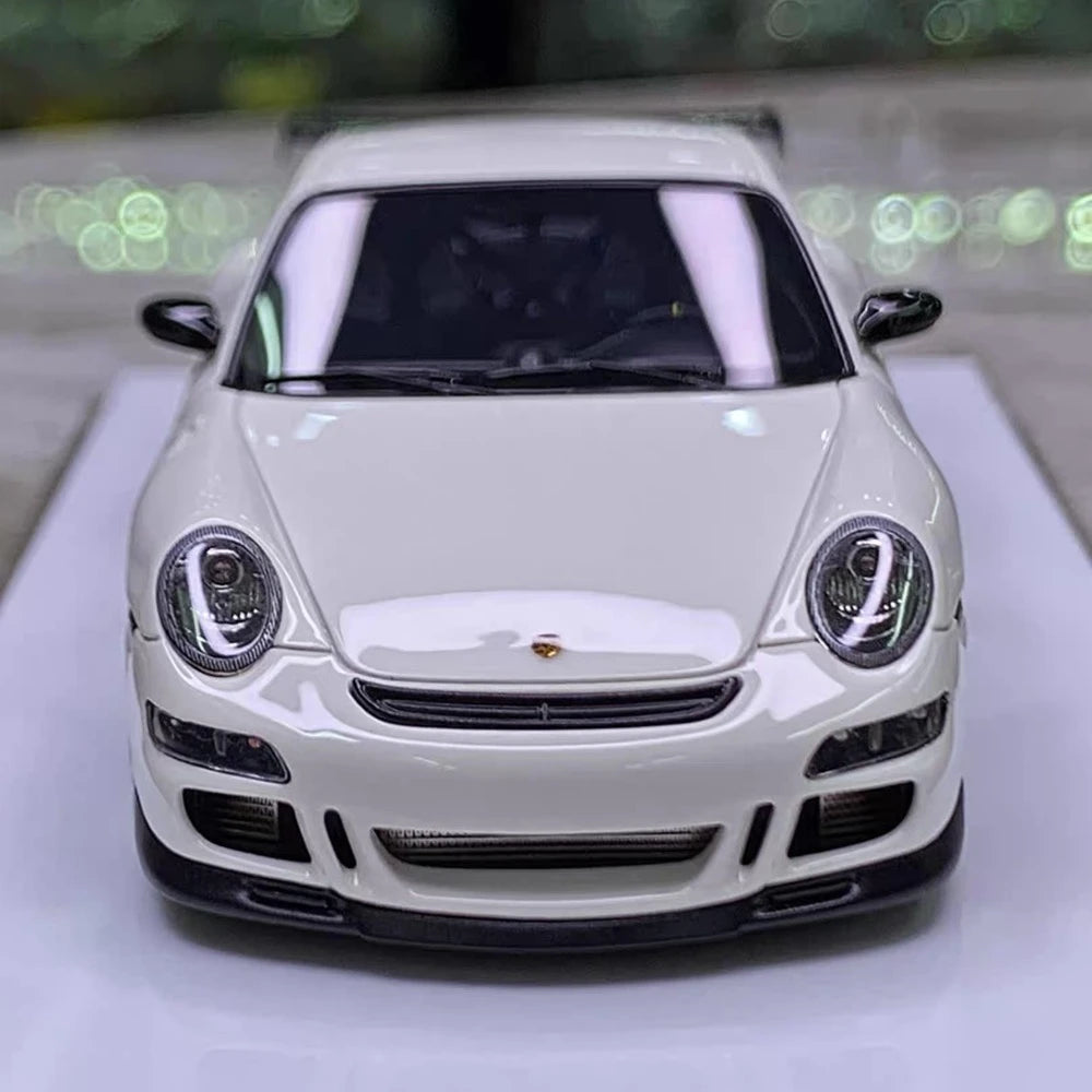 [Make Up] 1:43 Porsche 2007 911 997 GT3 RS White Model Car Resin