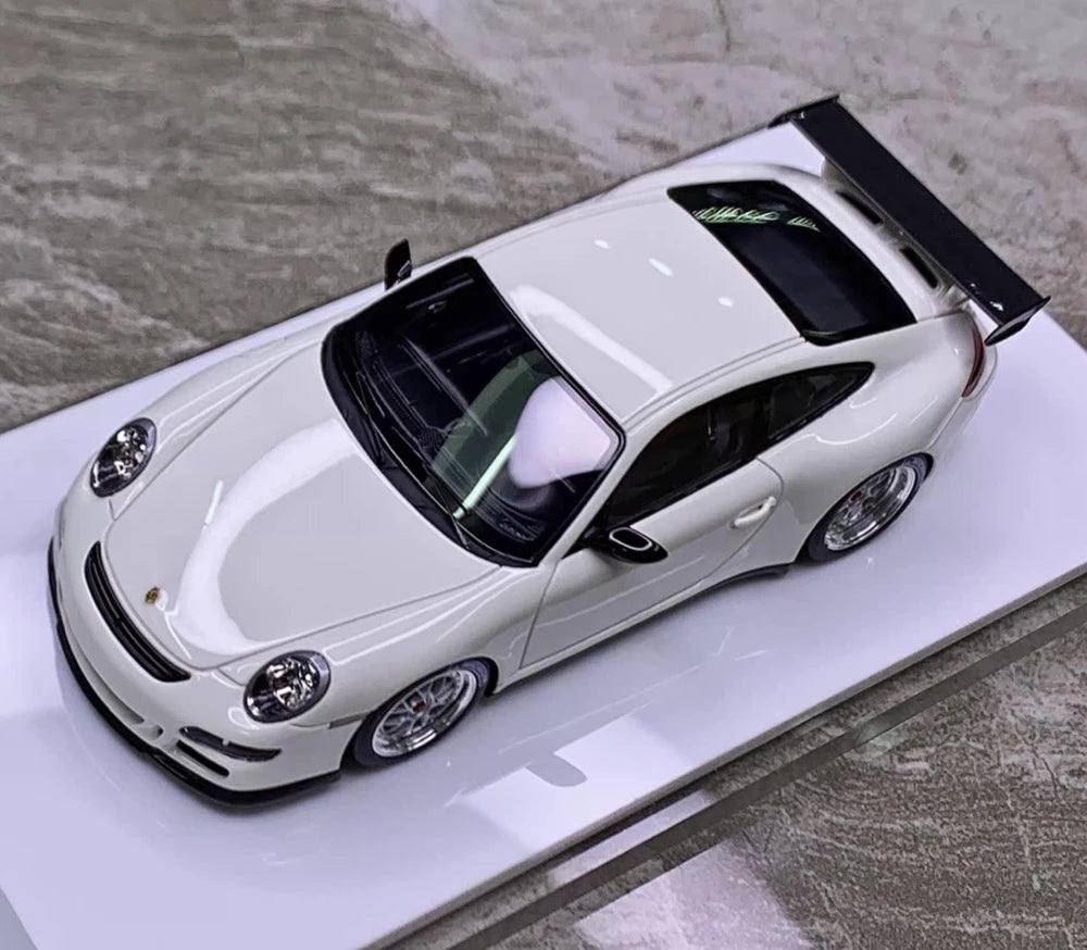 [Make Up] 1:43 Porsche 2007 911 997 GT3 RS White Model Car Resin