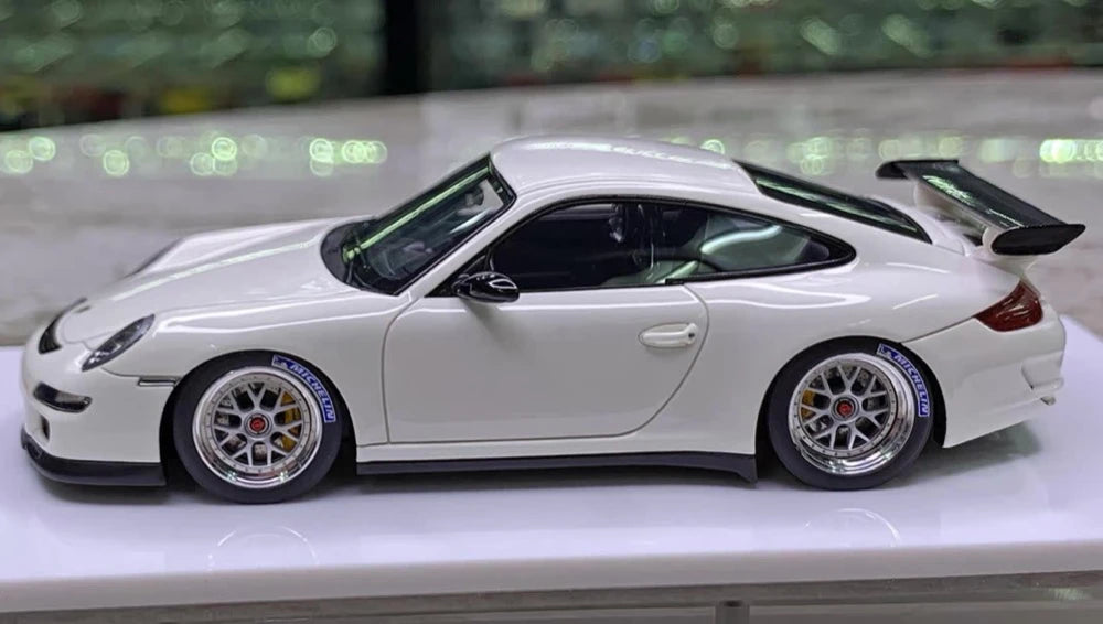 [Make Up] 1:43 Porsche 2007 911 997 GT3 RS White Model Car Resin