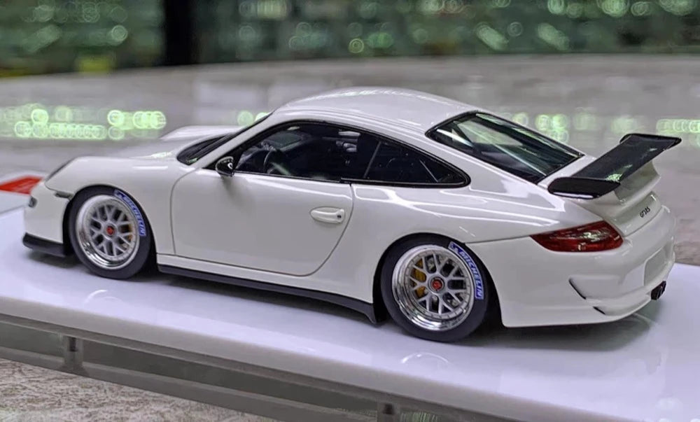 [Make Up] 1:43 Porsche 2007 911 997 GT3 RS White Model Car Resin
