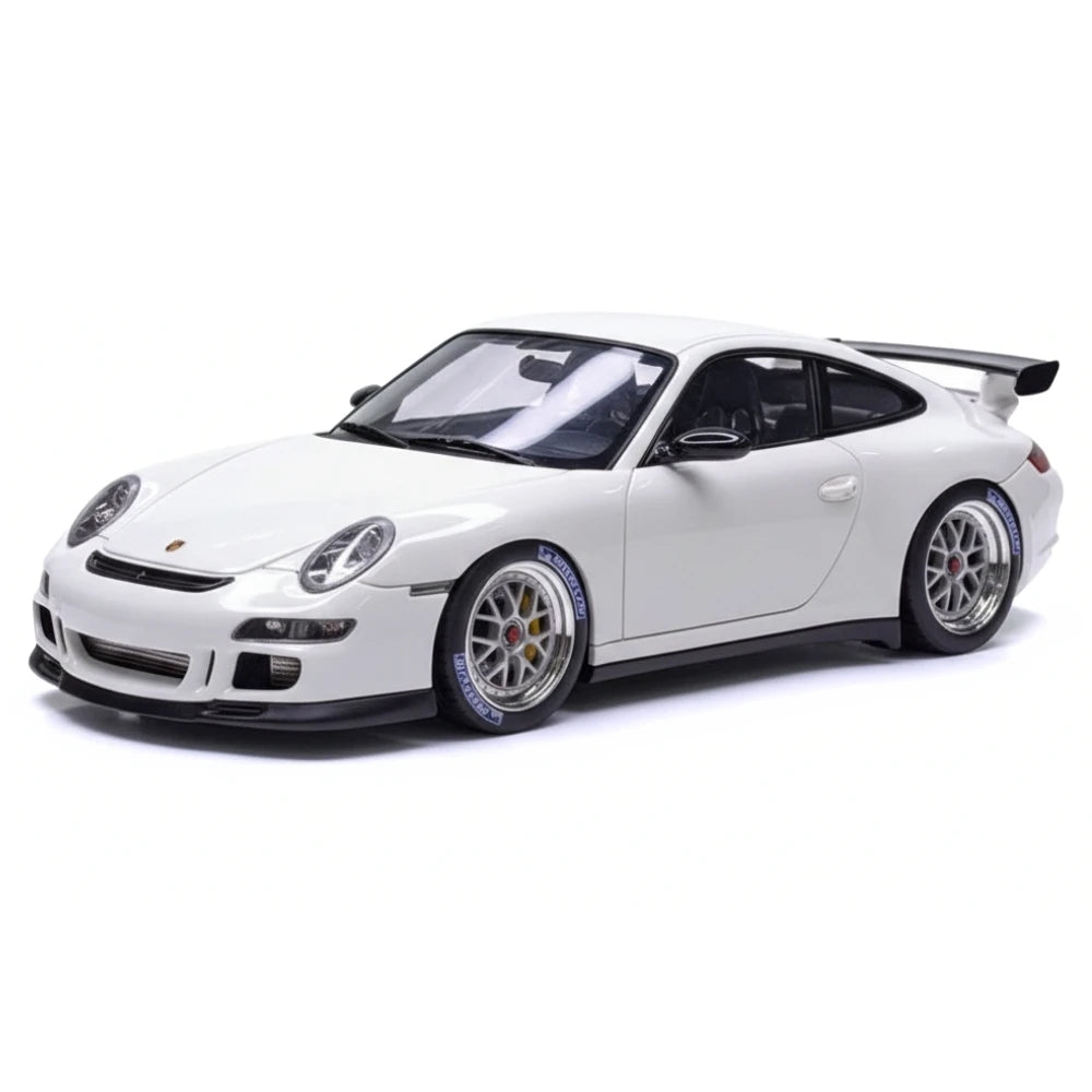 [Make Up] 1:43 Porsche 2007 911 997 GT3 RS White Model Car Resin