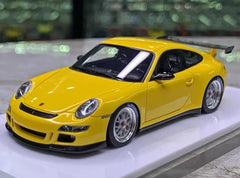 [Make Up] 1:43 Porsche 2007 911 997 GT3 RS Yellow Model Car Resin