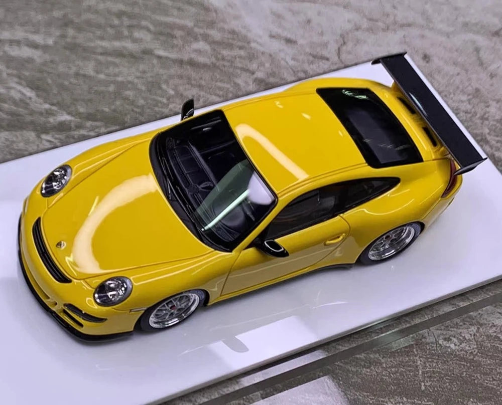[Make Up] 1:43 Porsche 2007 911 997 GT3 RS giallo modellino di auto resina