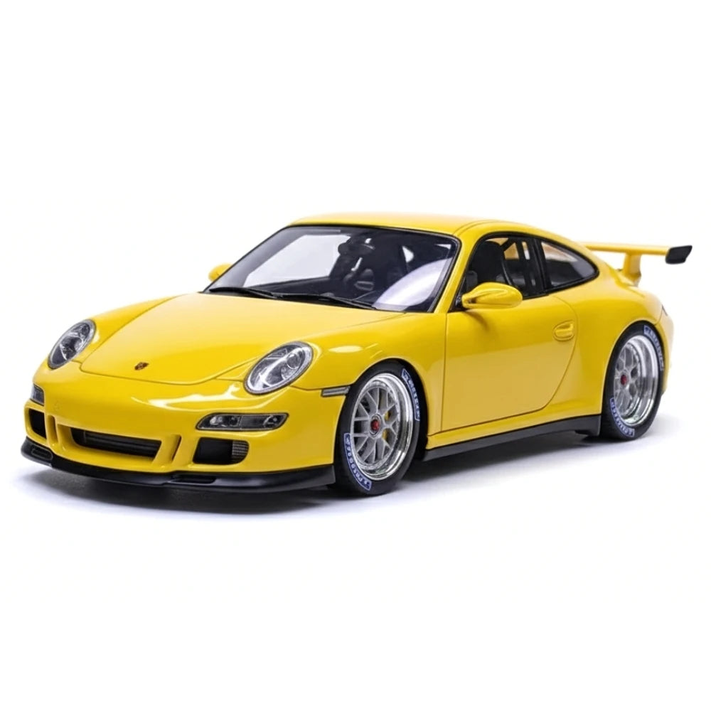[Make Up] 1:43 Porsche 2007 911 997 GT3 RS Yellow Model Car Resin