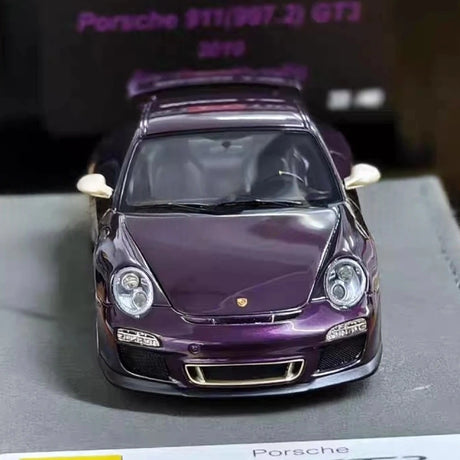 [Make Up] 1:43 Porsche 2010 911 997.2 GT3 Amethyst Model Car Resin