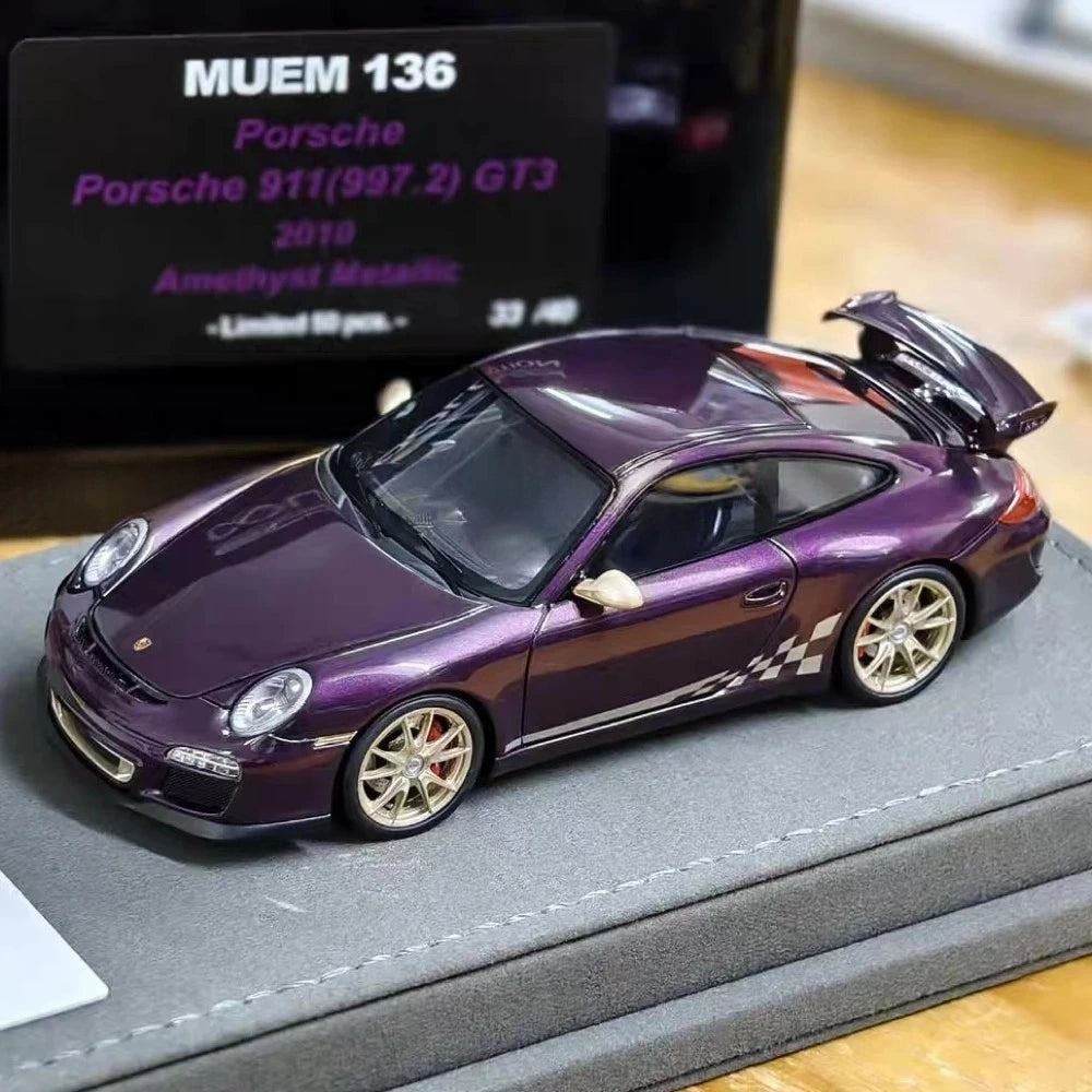 [Make Up] 1:43 Porsche 2010 911 997.2 GT3 Amethyst modellino di auto resina