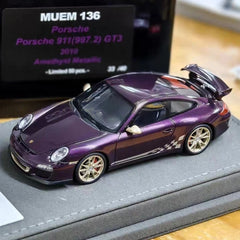 [Make Up] 1:43 Porsche 2010 911 997.2 GT3 Amethyst modellino di auto resina