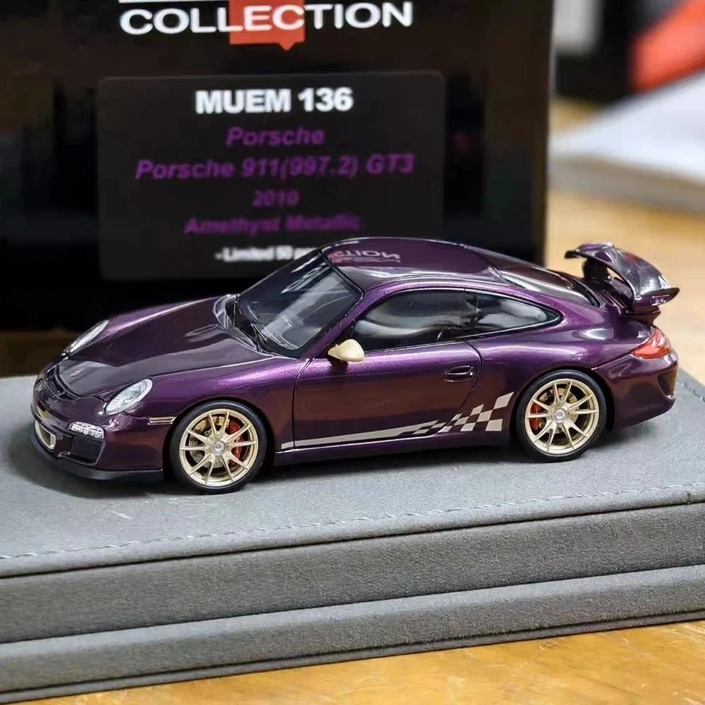 [Make Up] 1:43 Porsche 2010 911 997.2 GT3 Amethyst modellino di auto resina