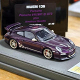 [Make Up] 1:43 Porsche 2010 911 997.2 GT3 Amethyst Model Car Resin