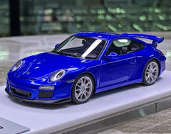 [Make Up] 1:43 Porsche 2010 911 997.2 GT3 Blue Model Car Resin