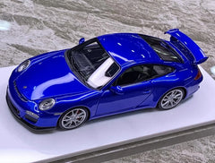 [Make Up] 1:43 Porsche 2010 911 997.2 GT3 Blue Model Car Resin