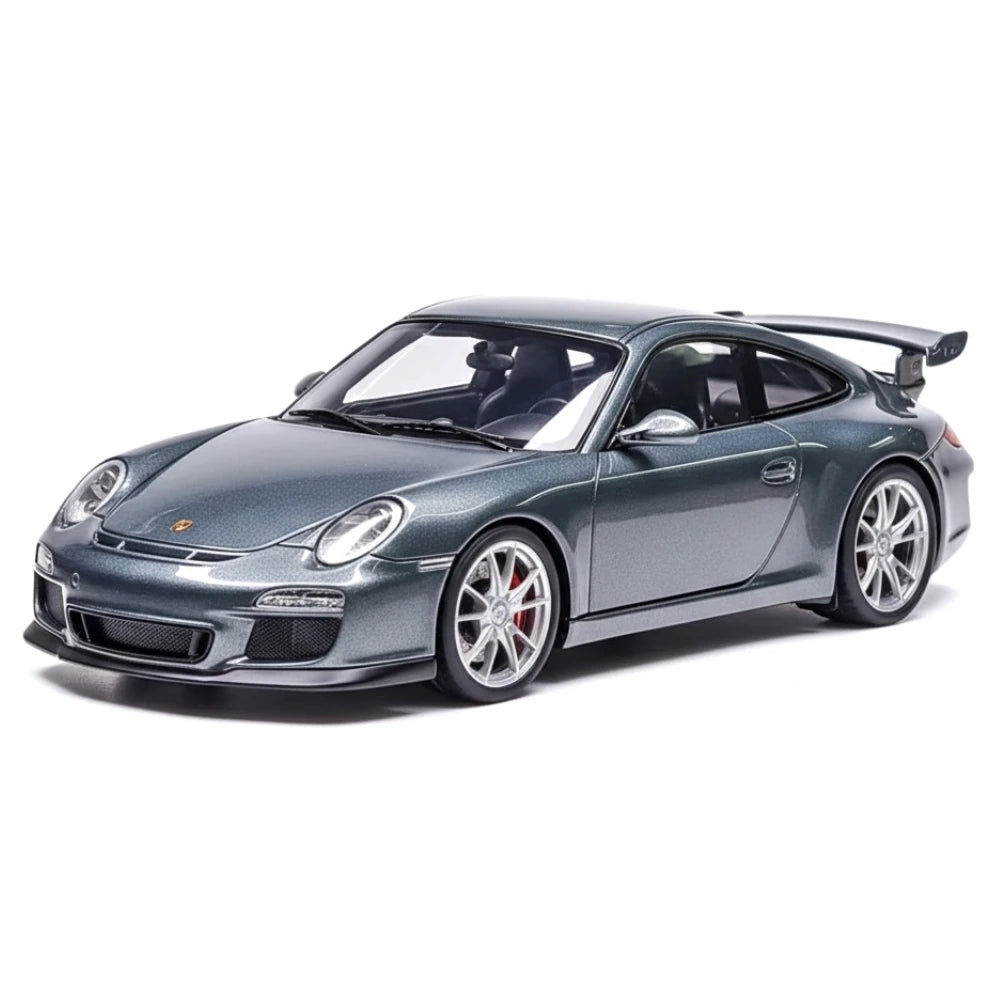 [Make Up] 1:43 Porsche 2010 911 997.2 GT3 ブルー シルバー モデルカー レジン