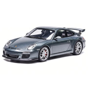 [Make Up] 1:43 Porsche 2010 911 997.2 GT3 Blue modelauto zilver