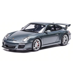 [Make Up] 1:43 Porsche 2010 911 997.2 GT3 Blue Silver Model Car Resin