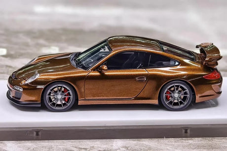 [Make Up] 1:43 Porsche 2010 911 997.2 GT3 Brown Model Car Resin