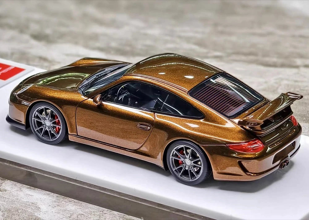 [Make Up] 1:43 Porsche 2010 911 997.2 GT3 Brown Model Car Resin
