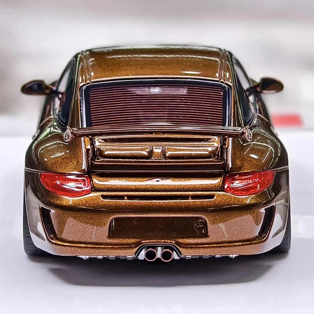 [Make Up] 1:43 Porsche 2010 911 997.2 GT3 Brown Model Car Resin