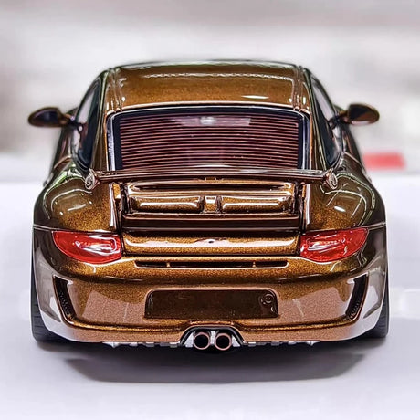 [Make Up] 1:43 Porsche 2010 911 997.2 GT3 Brown Model Car Resin