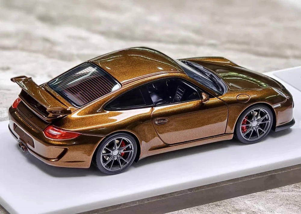 [Make Up] 1:43 Porsche 2010 911 997.2 GT3 Brown Model Car Resin