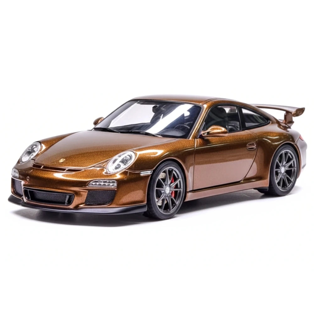 [Make Up] 1:43 Porsche 2010 911 997.2 GT3 Brown Model Car Resin