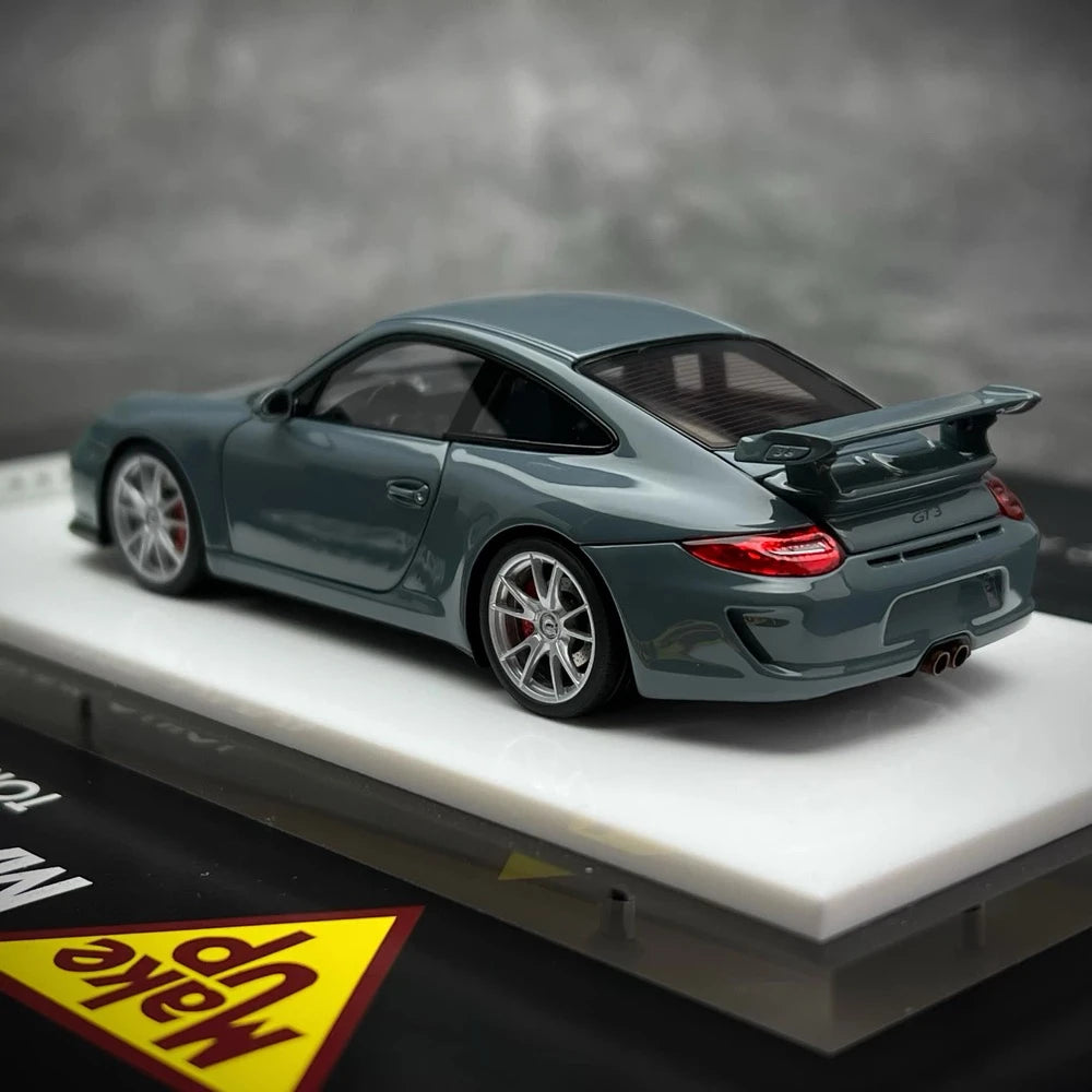 [Make Up] 1:43 Porsche 2010 911 997.2 GT3 Gray Model Car Resin