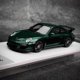 [Make Up] 1:43 Porsche 2010 911 997.2 GT3 Green Model Car Resin