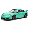 [Make Up] 1:43 Porsche 2010 911 997.2 GT3 Tiffany blå modellbil harts