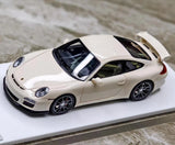 [Make Up] 1:43 Porsche 2010 911 997.2 GT3 ホワイト モデルカー レジン