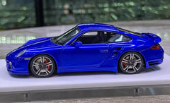 [Make Up] 1:43 Porsche 2010 911 997.2 Turbo Blue Model Car Resin